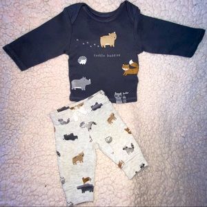 0-3 month two piece outfit